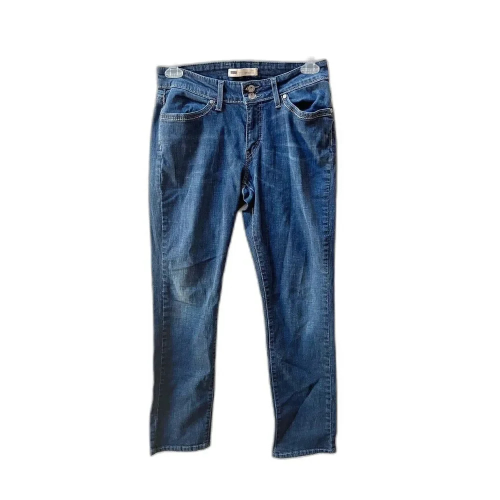 Levi’s 529 Curvy Skinny Jeans Women’s Stretch Mid Rise Denim W31 L29 Blue